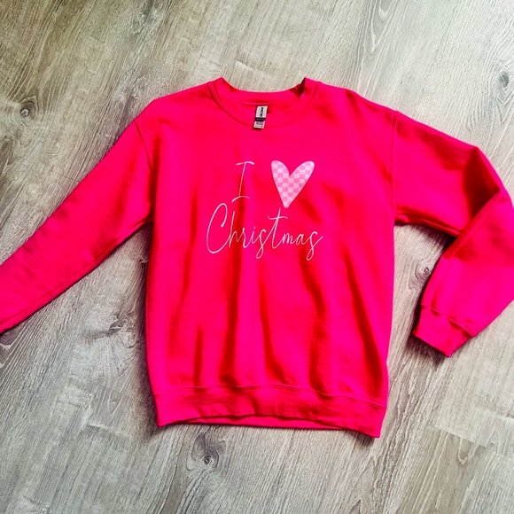 Pink Lily Christmas Sweatshirt size small - Picture 1 of 2
